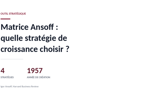 Matrice Ansoff : quelle stratégie de croissance choisir ?